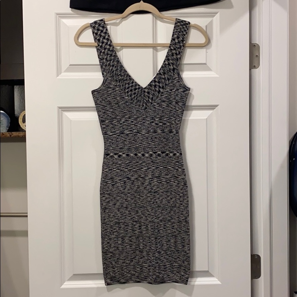 La Cite Grey Space Spandex Dress